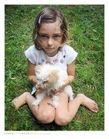 young lady with puppy; Коментари:14