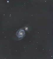 М51 Водовъртеж/ Whirlpool galaxy; comments:6