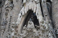 Саграда Фамилия- детайл от западната фасада на катедралата; comments:1