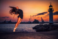Ballerina at sunset; comments:1