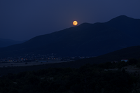 Супер Луната над село Тополово и Родопите; comments:3