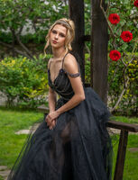 The girl in the black dress; comments:3