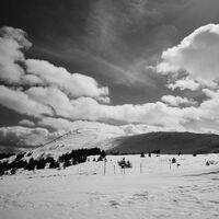 Vitosha in black and white and a red filter; Коментари:2