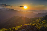 Пролетен залез край хижа Ехо; comments:2