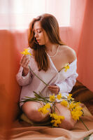 Admiring the flowers; comments:2