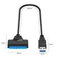 Кабели USB 3.0 към HDD 2.5 SATA дължина 50см.