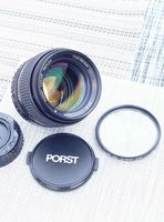 Porst 50mm f/1.2 X-M G UMC за Canon EF/EF-S + adapter Canon-Sony E/FE
