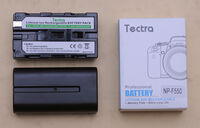 Батерия Tectra NP-F550/570  2600mAh