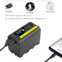 USB батерия Probty  NP-F780  6800mAh с тестер за ниво на заряда