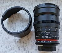 Walimex Pro (Samyang) 35 T/1.5 AS UMC за Nikon F - покрива страхотно средния формат на Fuji GFX!!!