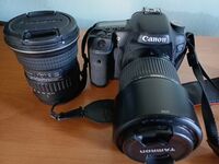 Продавам фотоапарат Canon 7D+ 2 обектива