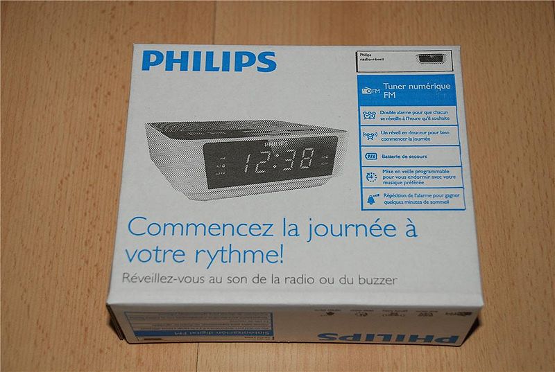 Philips Radio réveil avec tuner numérique AJ3115/12