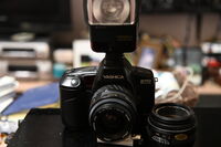 Уashica Kyosera 270 autofocus+Yashika 50/1.8 and 35-70 Macro