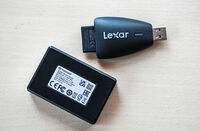 2 бр. Cardreader / Четци за карти - Transcend и LEXAR