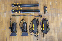 Dedolight DLH4 комплект от 2 лампи, стойки, голям сак и екстри