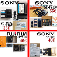 комплект батерии и зарядно за Sony и Fujifilm