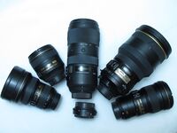 Nikon 300mm f/4E PF, 200mm f/2G, 85mm f/1.4G, 14-24mm f/2.8G, Sigma 70-200mm f/2.8 DG