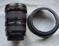Canon EF 17-40mm f/4 L USM (s/n 5895939) - оптически добра бройка и пълен комплект