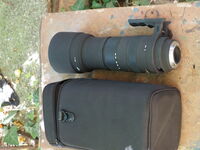 Sigma 150-500mm f/5-6.3 APO DG HSM на Sigma SA байонет + висококачествентелеконвертор x2