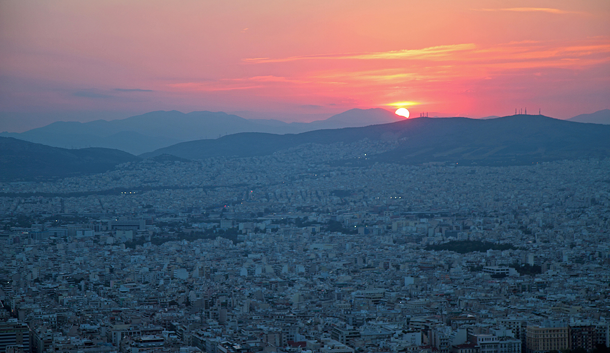 Sunset over Athens / Залез над Атина от Ина Мартин - Goth_Angel