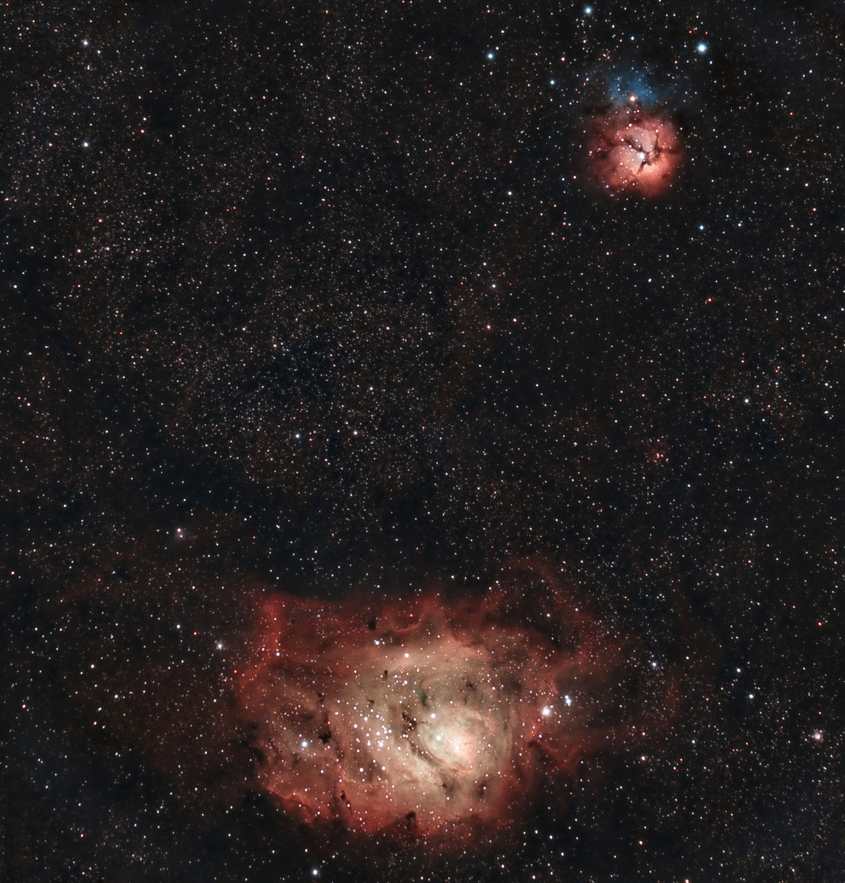 M8 - Lagoon Nebula & M20 - Trifid Nebula от Ivan Raichev - sektor