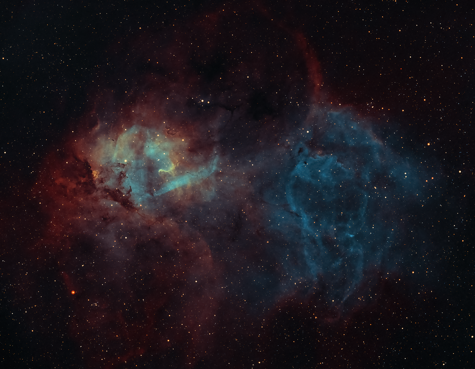 Lion Nebula SH2-132 SHO от Виктор Пенков - Pelinio