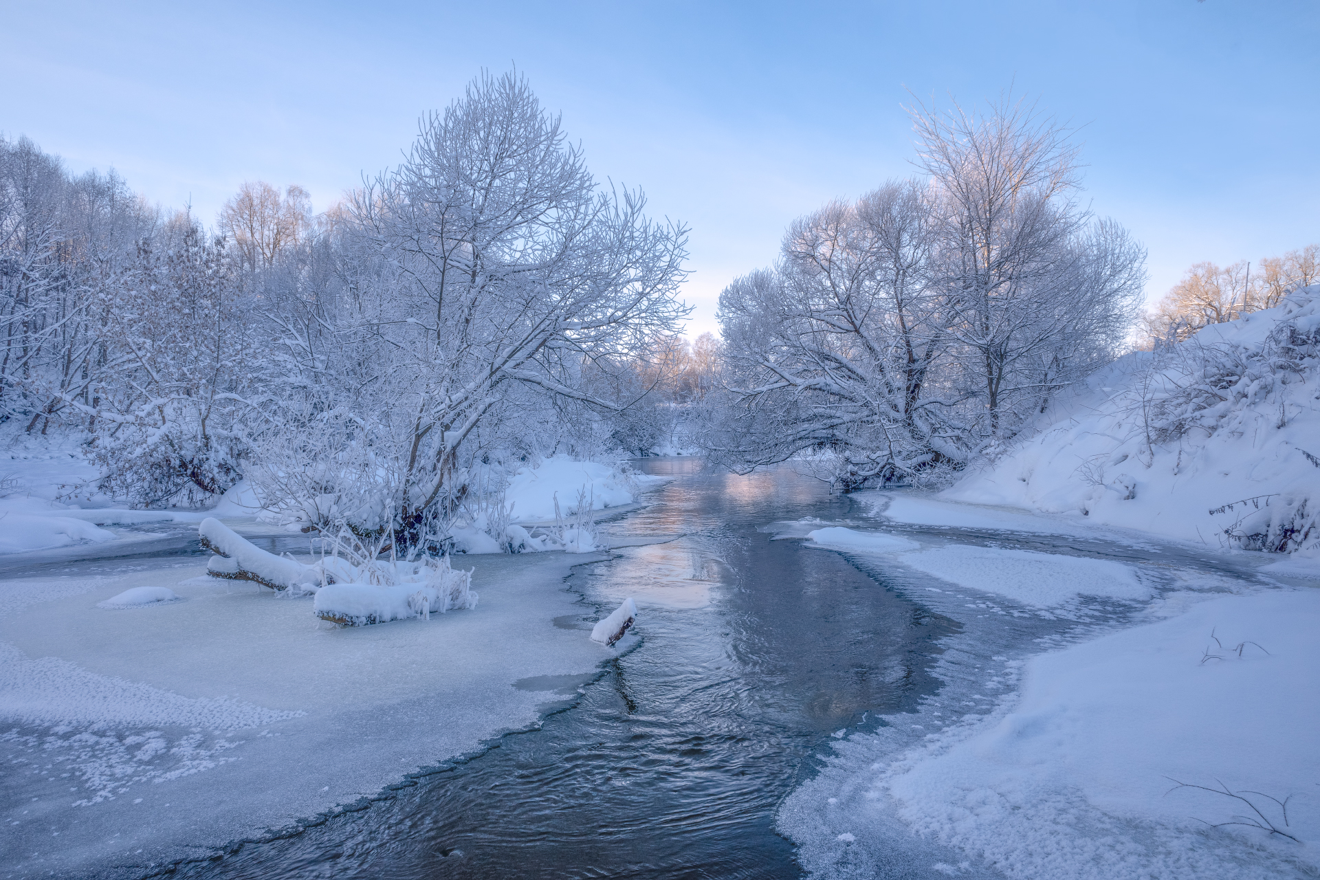 зимняя река | Author Vitaly Poluektov - Atridas | PHOTO FORUM