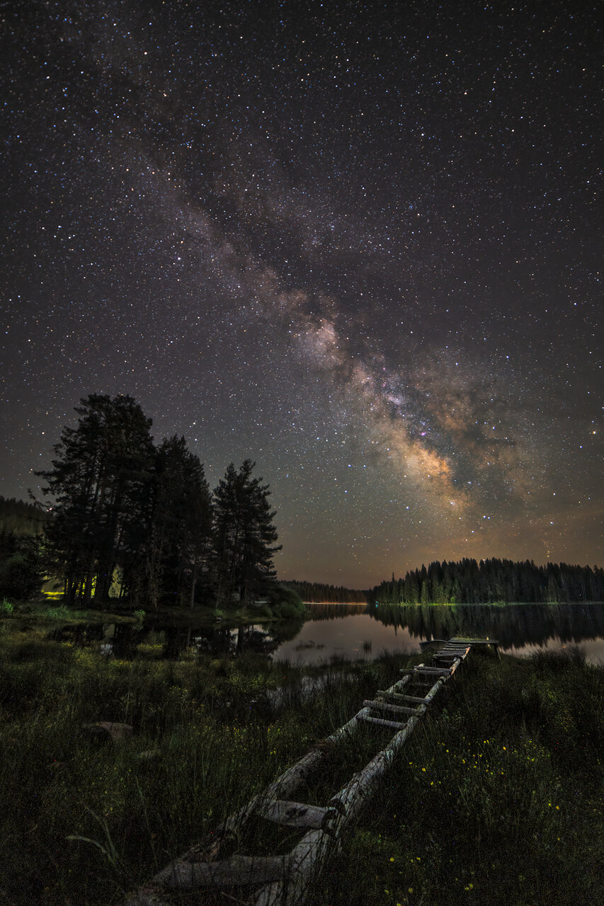 Milky Way over Shiroka polyana dam | Author Aleksandar Aleksov - alexoff | PHOTO FORUM