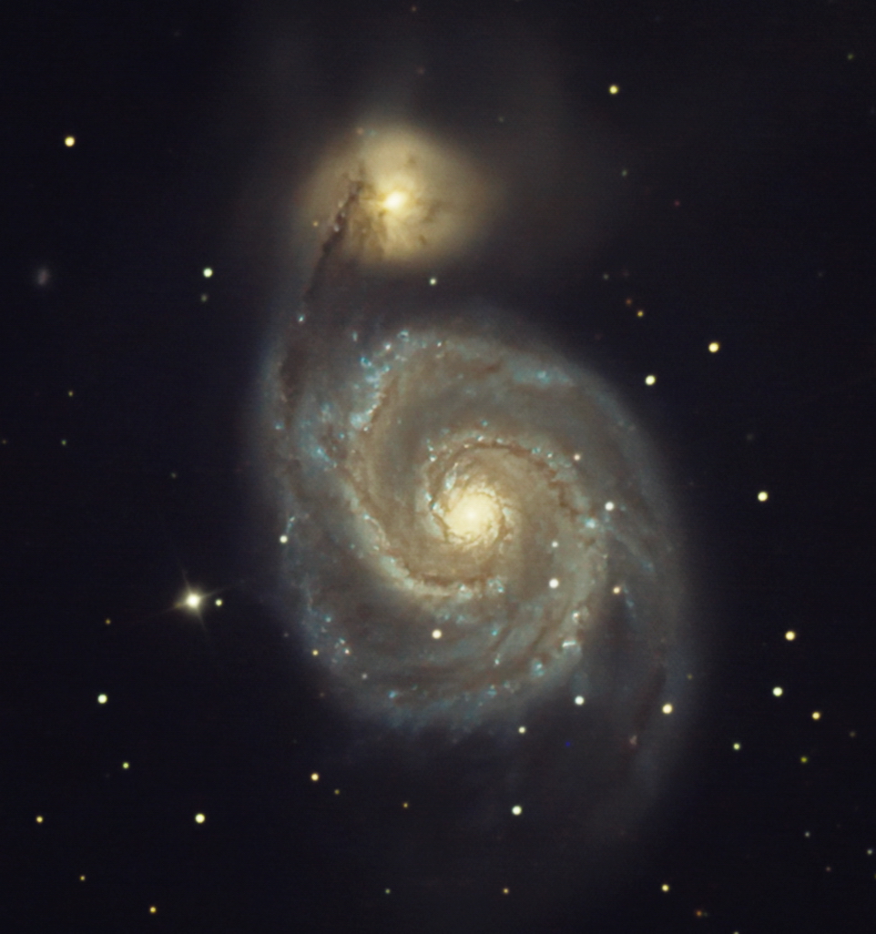 Галактиката Водовъртеж, или М51 | Author Niki Kisimov - Tharsis | PHOTO FORUM