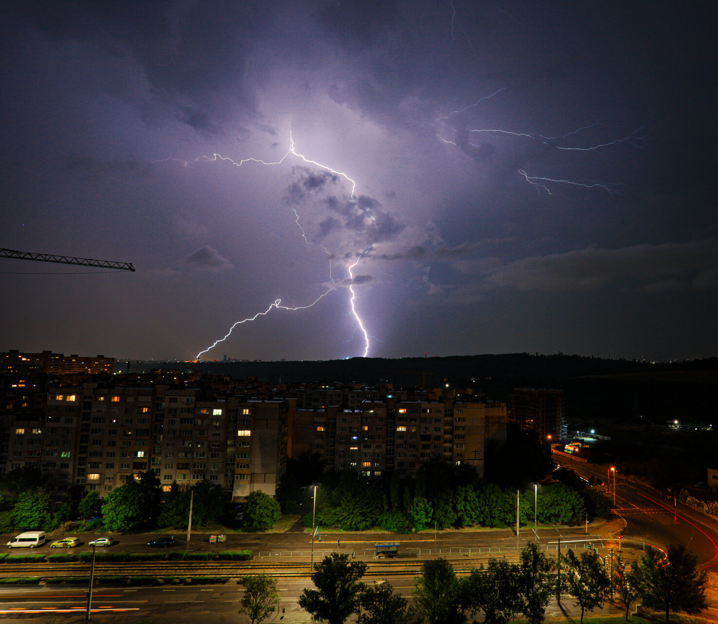 Lightning over Sofia от Александър Маринов - AlexMarinov90
