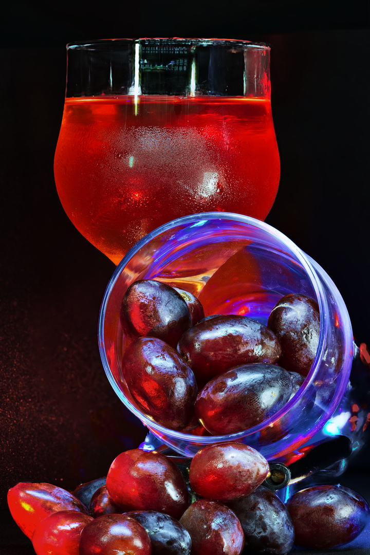 Червено вино и грозде от Milen Mladenov - resco