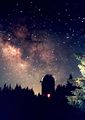 Кулата на 2-метровия на фона на Млечния път в Скорпион ; comments:4