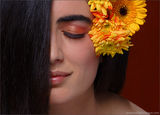 Портрет с оранжеви цветя 2 ; comments:32