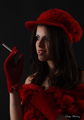 The lady in red with a cigarette ; comments:53