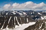 Гледка от вр. Кебнекайсе, най-високия връх в Швеция (2 104 м) ; comments:3