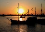 Sunset on port Varna ; comments:7