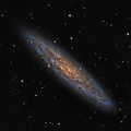 Галактиката NGC 253 известна още като Silver Dollar, Silver Coin, или Sculptor Galaxy в съзвездието   Скулптор, снимана в LRGB филтри, общо експозиционно време 110 мин. ; comments:47