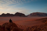 Wadi Rum desert at sunset, Jordan ; comments:8