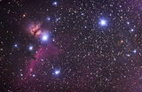 Мъглявините B33 (Конска глава; Horsehead Nebula),  Мъглявината ПЛАМЪК (Flame Nebula) в Орион ; comments:21