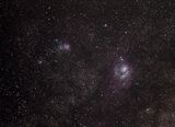 M8 Lagoon nebula ; M20 Trifid nebula ; M21 ; NGC 6544 - Canon EOS 1100D; PRINZGALAXY 1:5,6 f =300 mm ; 22min. 30sec. ; comments:4