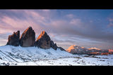 Tre Cime di Lavaredo и групата Cristalo по изгрев ; comments:32