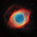 NGC 7293 (The Helix Nebula) - Планетарна мъглявина в съзвездието Водолей, заснета в Ha, R, G, B, общо експозиционно време 3:30 часа ; comments:61