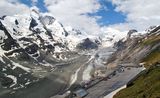 Връх Grossglockner в Алпите и ледника Pasterze ; comments:11