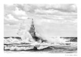 Huge mightiness of the water at the Lighthouse of Ahtopol ; comments:10