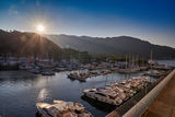 Sunrise over the yacht marina ; comments:5