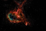Heart nebula - Sony 7RIII, FE 200-600mm, 10 кадъра, ISO 4000, f/6.3, 120sec. 600mm, ha filter, hubble palette colors. ; Коментари:9