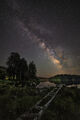 Milky Way over Shiroka polyana dam ; comments:5