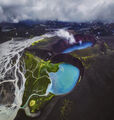 Кратерни езера в сърцето на Исландия ; comments:9