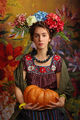 Криси в ролята на Фрида Кало, с тиква -за повече цвят :):):) ; comments:26