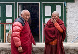 Непал-монаси в снежен ден ; comments:21